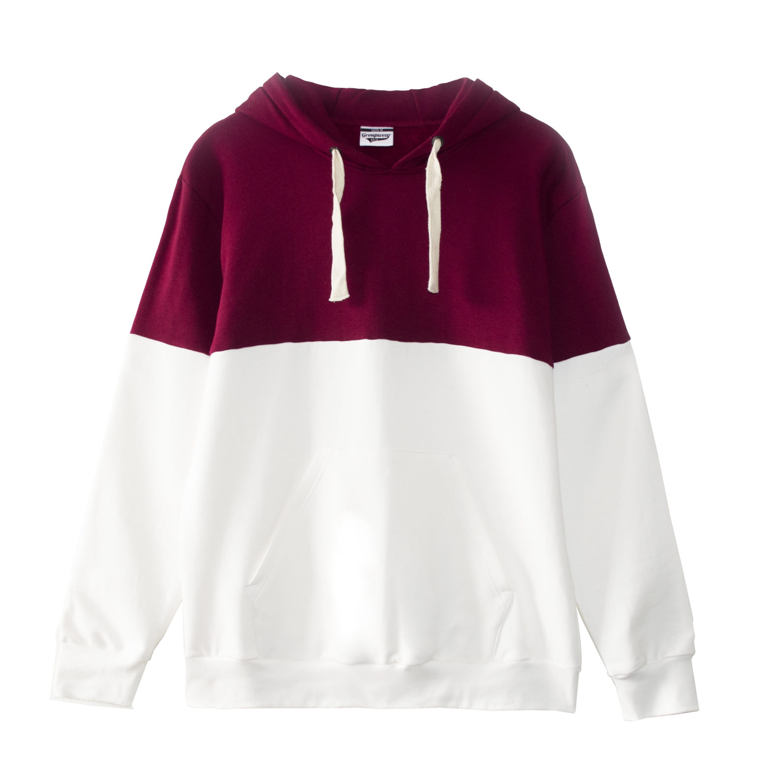 contrast color unisex hoodie
