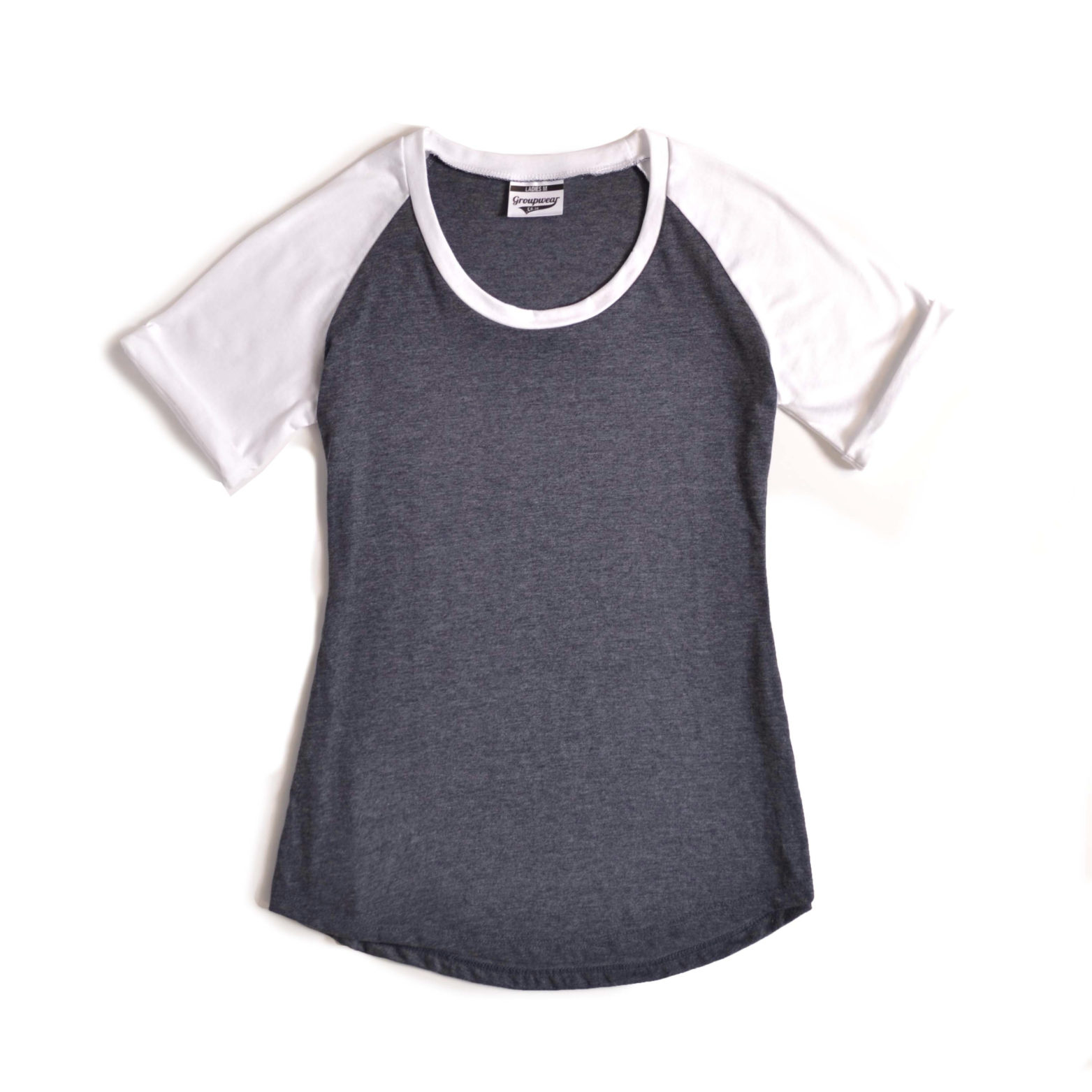 Ladies Short Sleeve Baseball Tee GROUPWEAR.CO.ZA